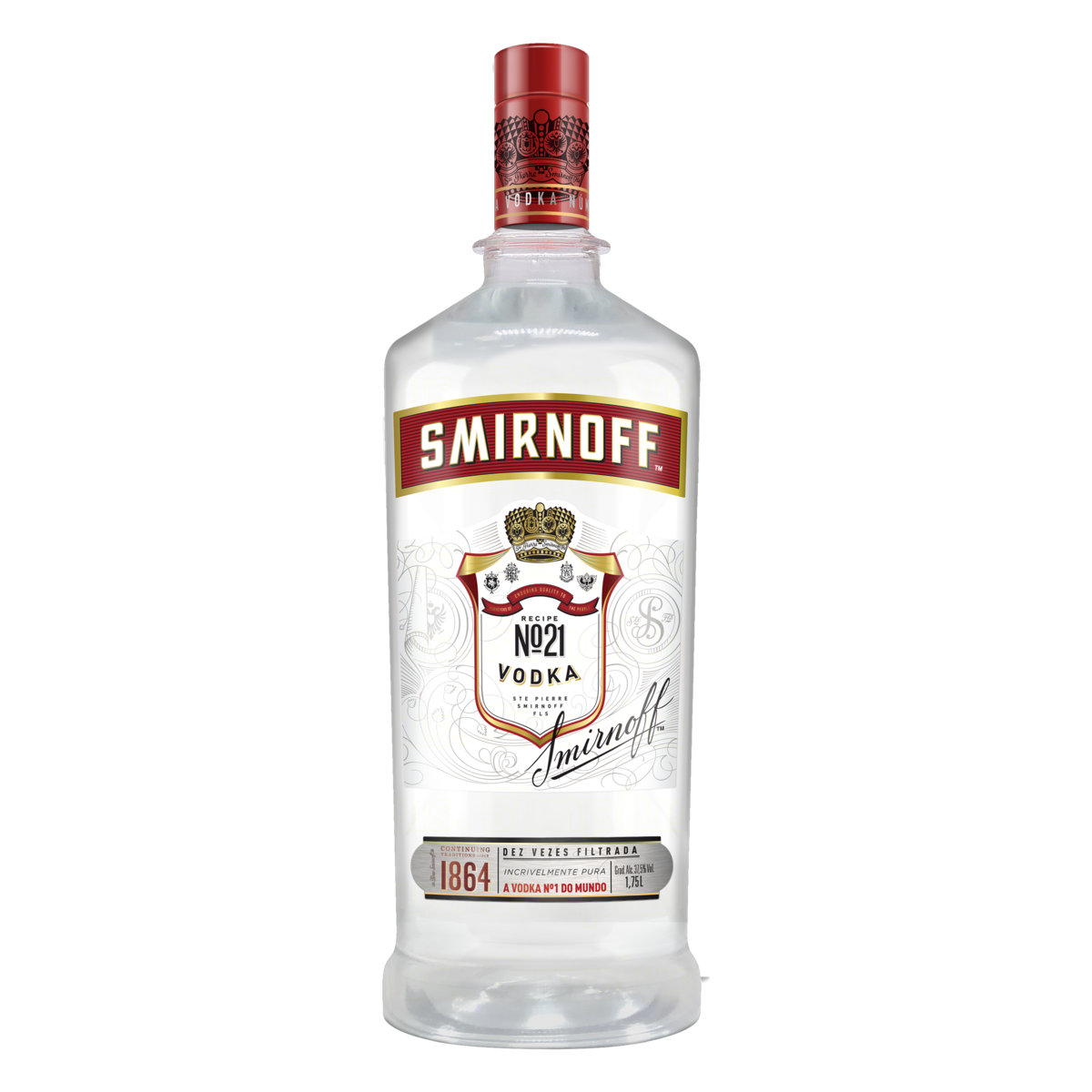 Vodka Destilada Smirnoff Garrafa 1,75l