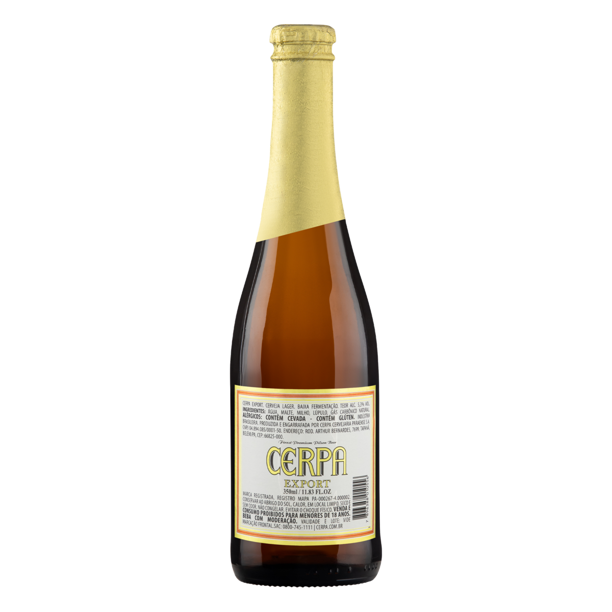 Cerveja CERPA Export Garrafa 350ml