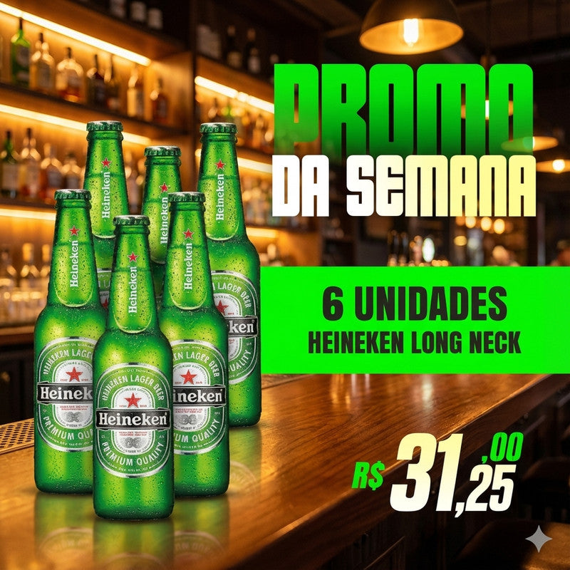 Combo Heineken Long Neck 330ML 6UN